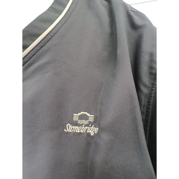 Butter & Buck Mens Black Windbreaker Jacket Short Sleeve Sz XL - Picture 3 of 6